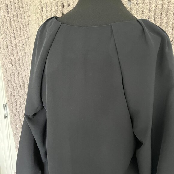 Banana Republic Factory Black Button-Front Blouse (M) - Picture 8 of 13